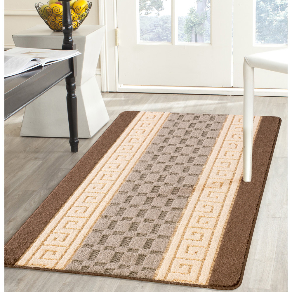Smart Living Brown and Beige Gel Back Non-Slip Door Mat 50 x 80cm Image 3