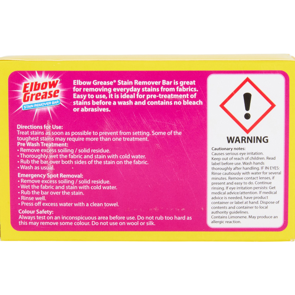 Elbow Grease Stain Remover Bar 100g Image 2