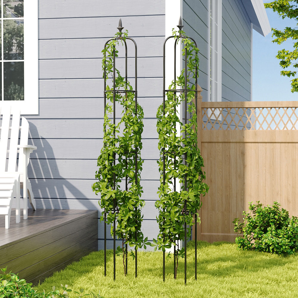 Living and Home Obelisk Garden Trellis 2 Pack Image 2