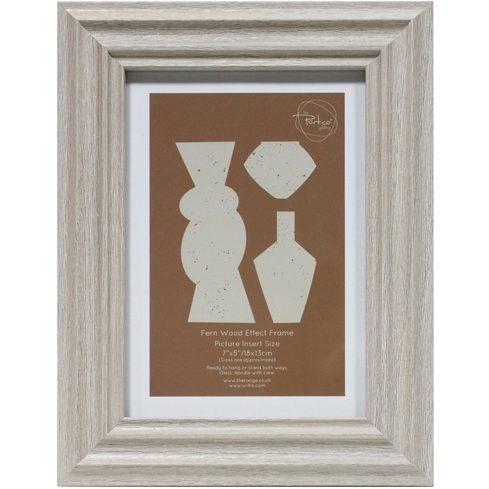 Fern Wood Effect Frame - Natural / 7x5in Image 1