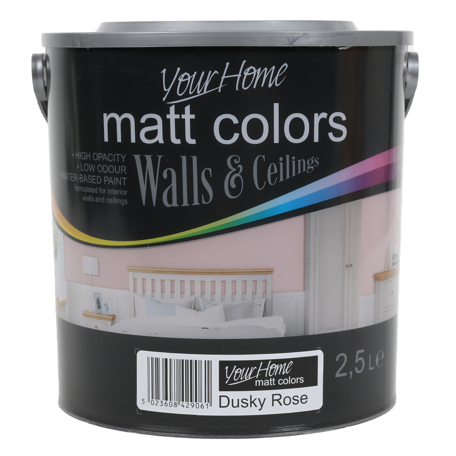 Your Home Walls & Ceilings Dusky Rose Matt Emulsion Paint 2.5L Image 1