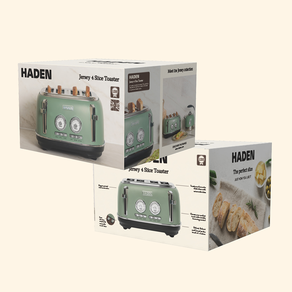Haden Jersey 214287 Cedar Green Steel 4 Slice Toaster Image 7
