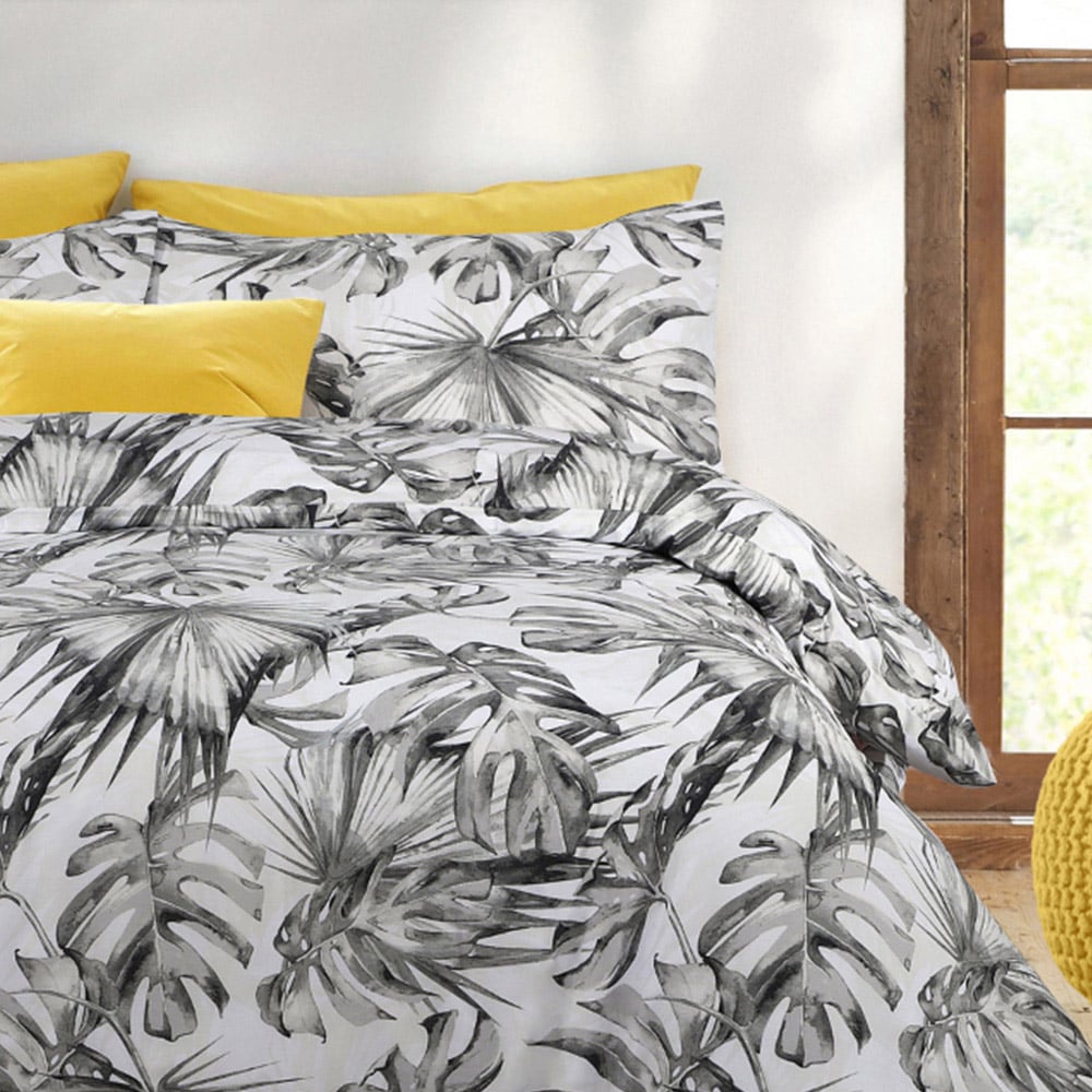 Velosso EasyCare Single Green Tropical Leaf Duvet Set Image 2
