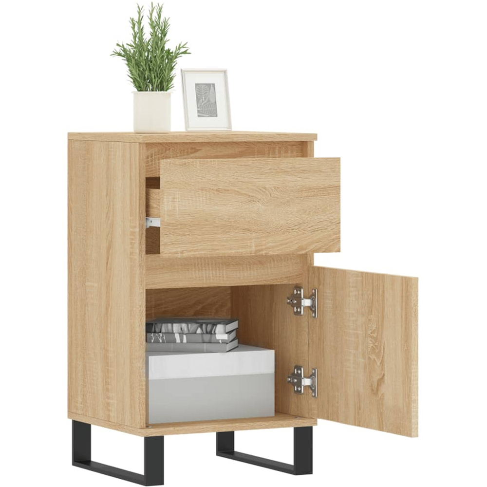 vidaXL 2 Door 2 Drawer Brown Sideboard Set of 2 Image 4