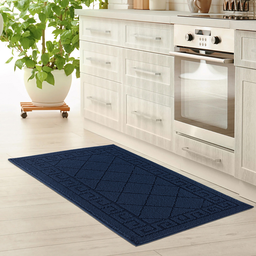 Smart Living Tribela Navy Gel Back Non-Slip Mat 80 x 300cm Image 3