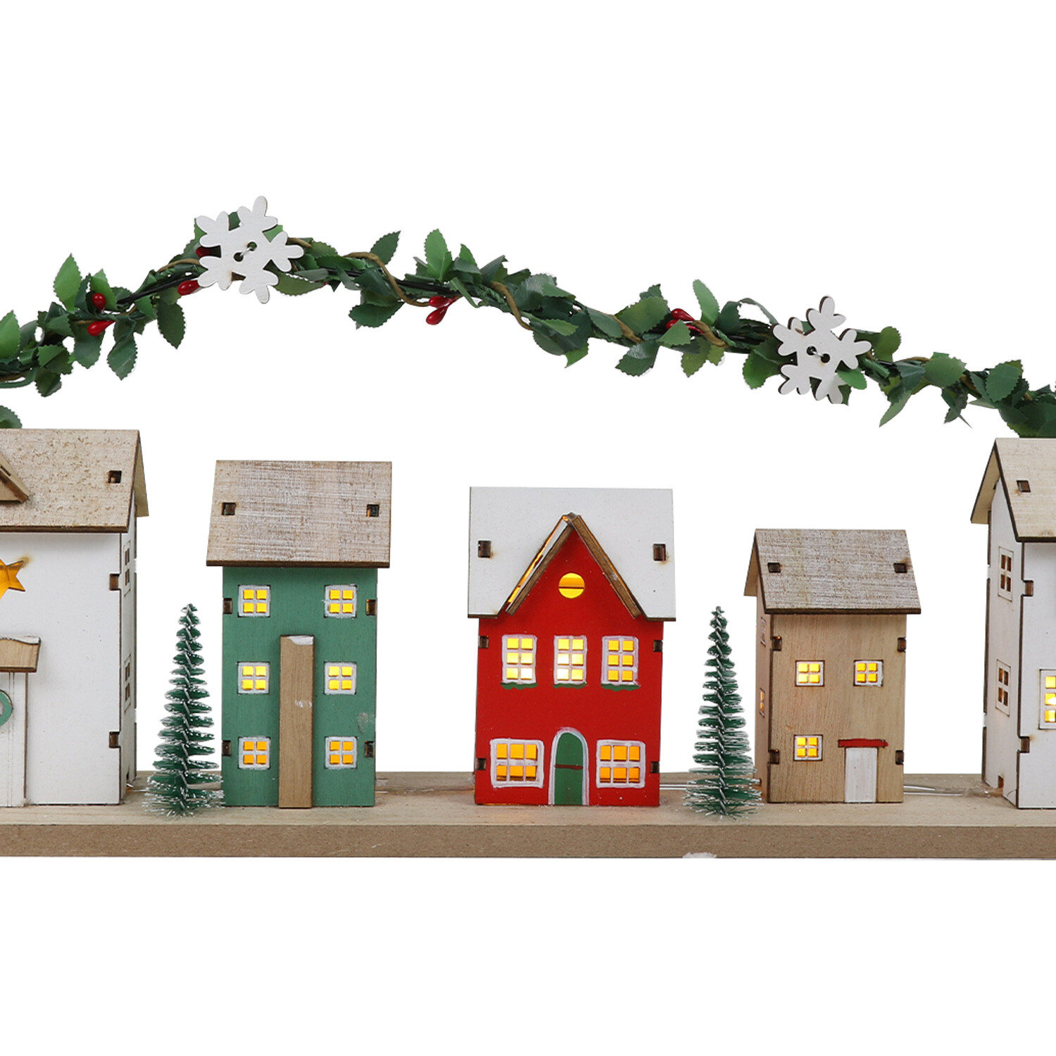 LED Wooden House Scene - Neutral Image 4