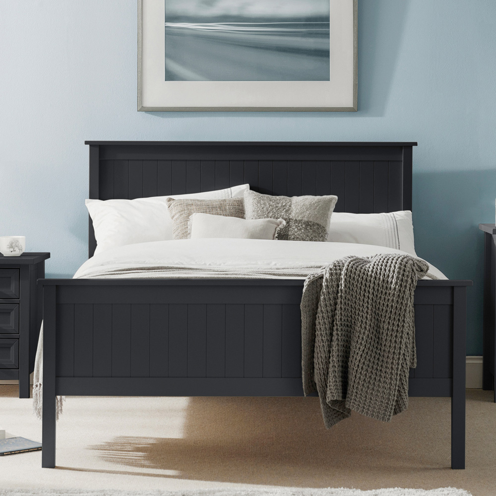 Julian Bowen Maine Double Anthracite Bed Wilko