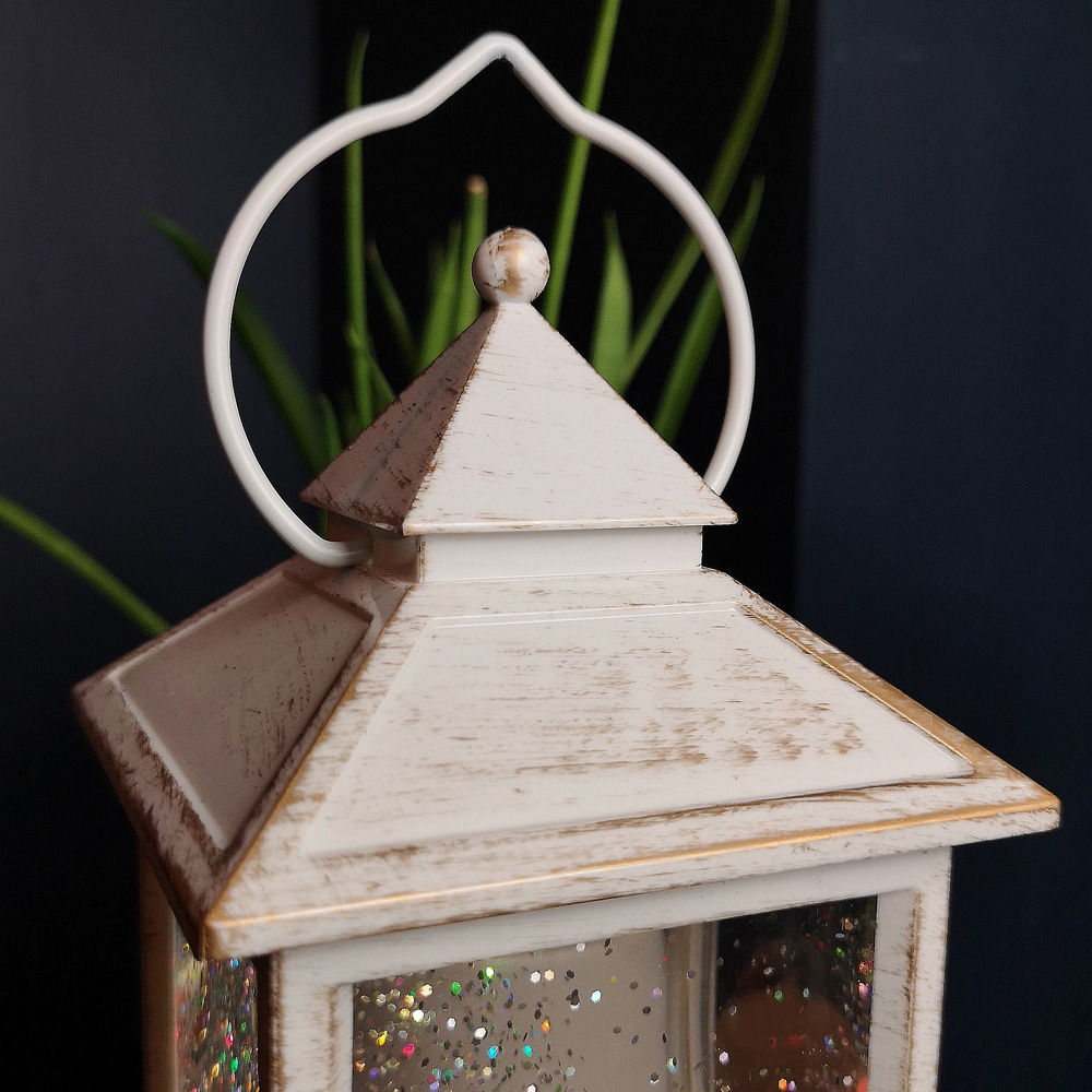 Samuel Alexander Antique Snowy Water Spinner Mouse Scene Lantern Christmas Decoration 29cm Image 3