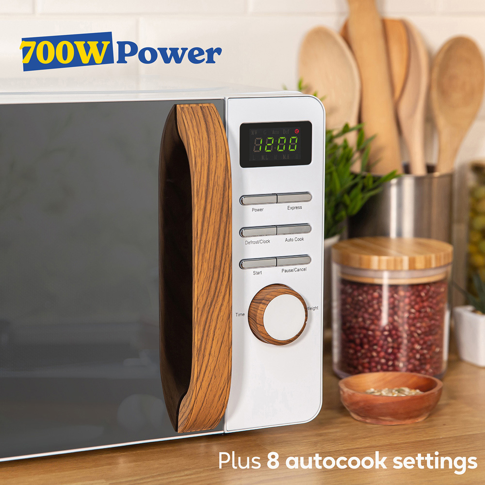 Russell Hobbs RHMD714-MN White 17L Scandi Compact Digital Microwave 700W Image 6