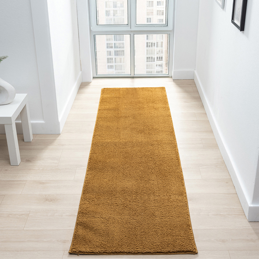 Desire Rugs Comfy Gold Anti Slip Felt Backing Rug 60 x 200cm Image 2
