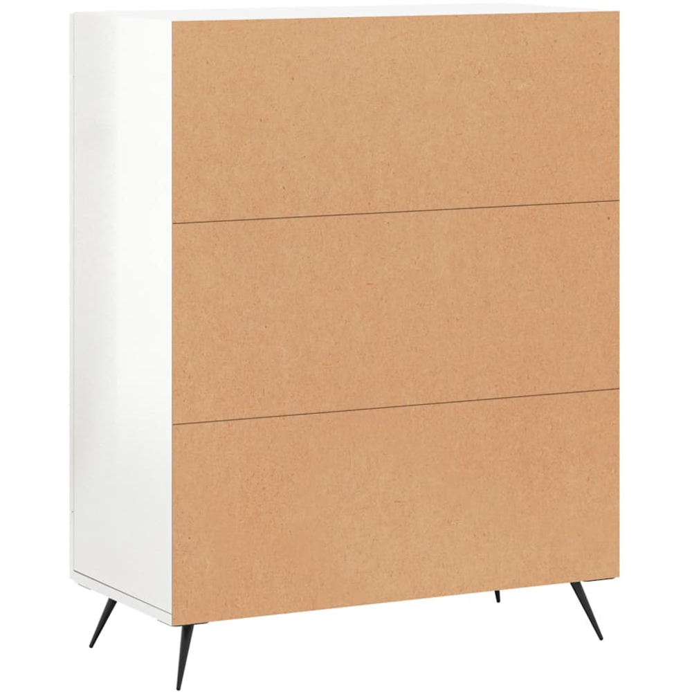 vidaXL 2 Door High Gloss White Sideboard Image 8
