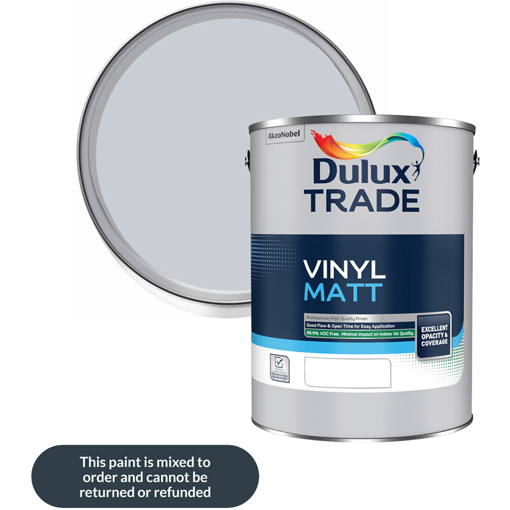 Dulux Trade Misty Mirror Walls and Ceilings Vinyl Matt Paint 5L Image 1