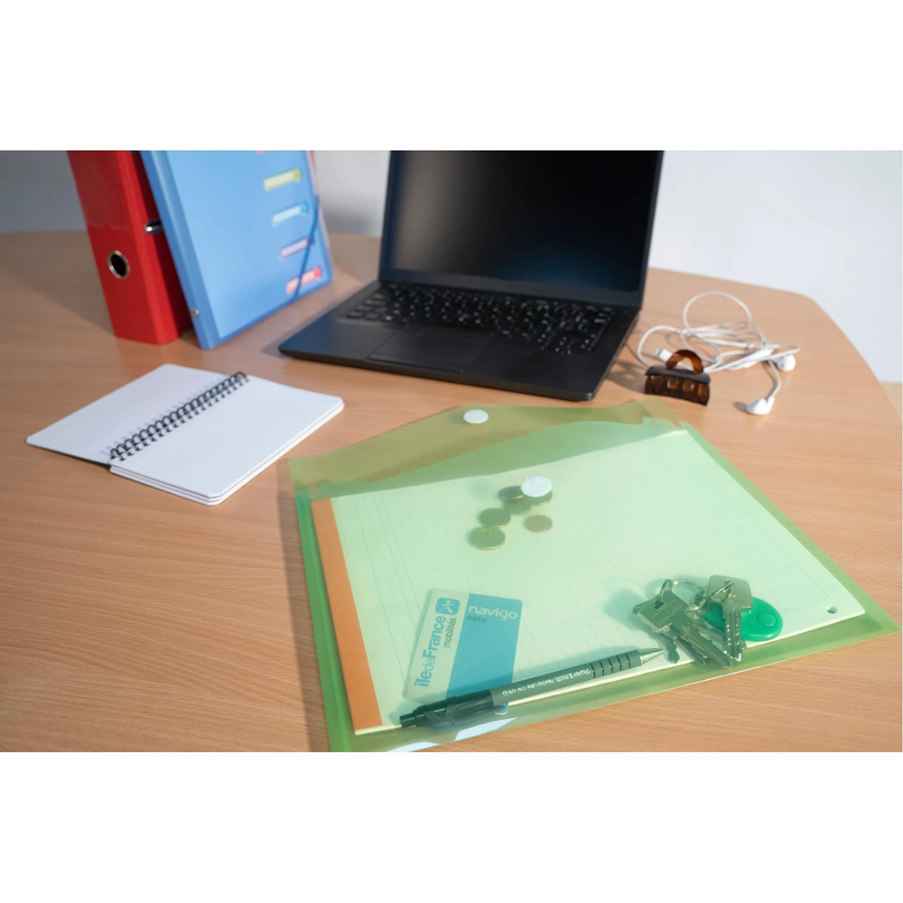 Exacompta A4 Multicolour PP Envelope Pocket 10 Pack Image 9