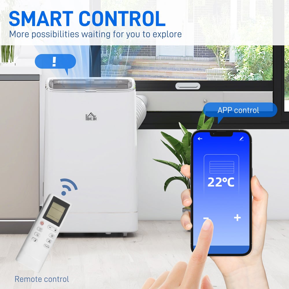 HOMCOM White 14000BTU 5 in 1 Air Conditioner Image 5