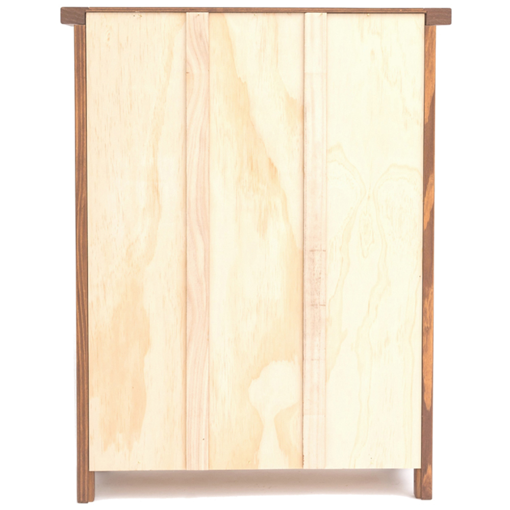 Padua 3 Shelf Light Brown Lacquered Bookcase Image 5