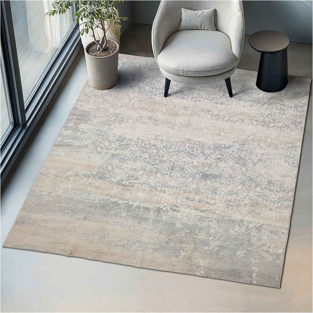 tectake Dalia Non Slip Washable Rug 274 x 200 x 0.6cm Image 2