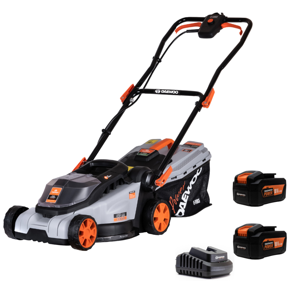 Daewoo U Force Series Cordless Lawnmower with Battery and Charger 32cm Image 1
