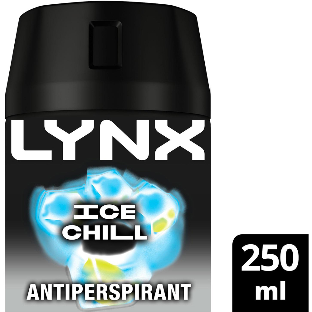 Lynx Ice Chill Iced Mint and Lemon 72H Protection Anti-Perspirant Deodorant Spray 250ml 3 Pack Image 4
