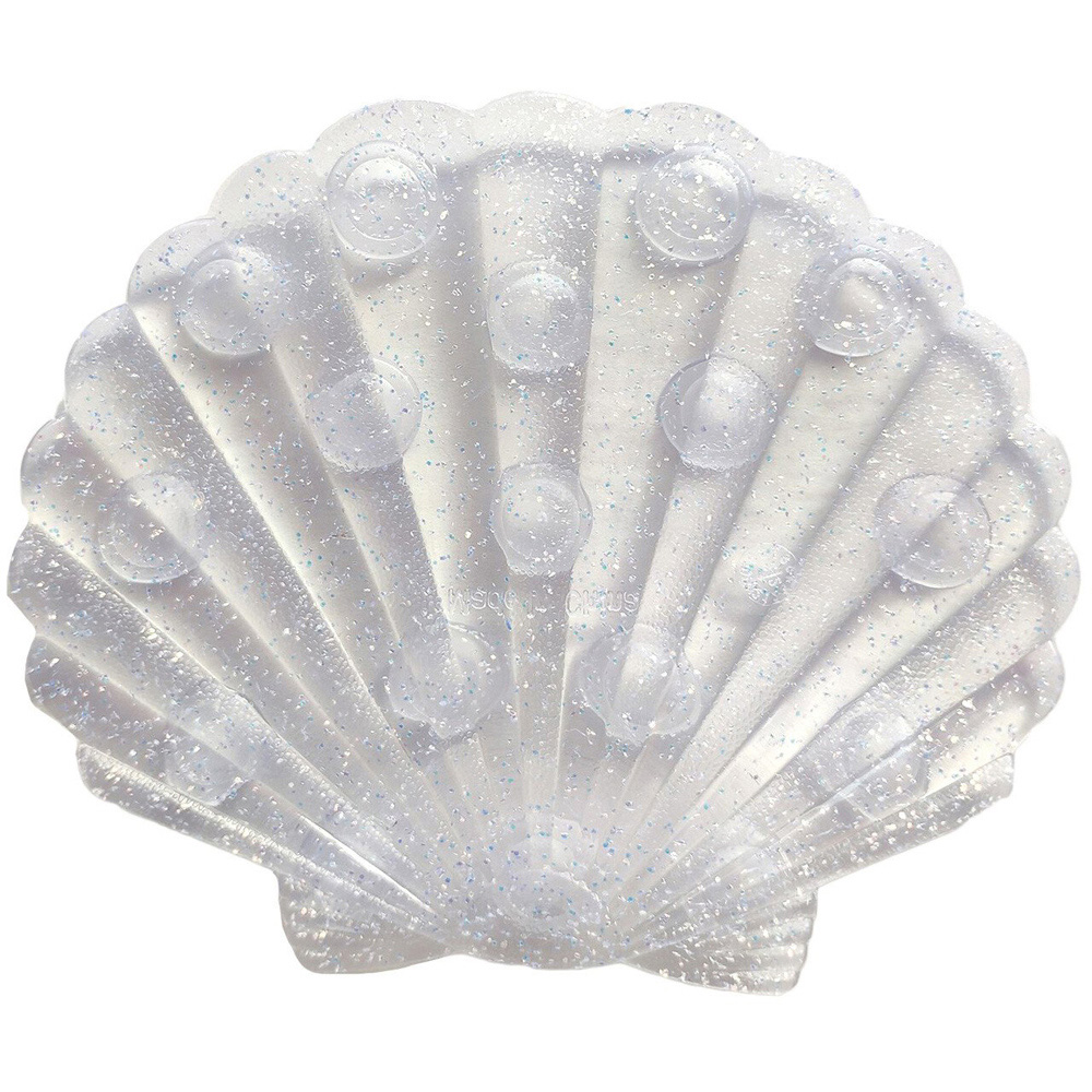 Pack of 6 Glitter Shell Mini Bath Mats Image