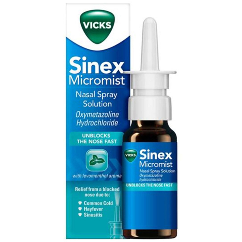 Vicks Sinex Micromist Levomenthol Nasal Spray 15ml Image