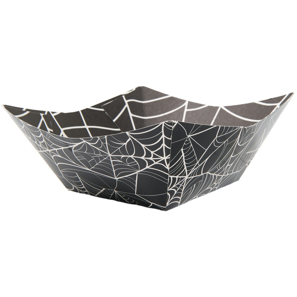 Pack of 10 Spiderweb Bowls Black Image 3
