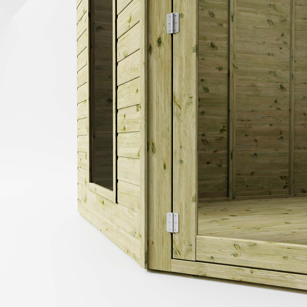 Mercia 8 x 8ft Double Door Premium Corner Summerhouse Image 6