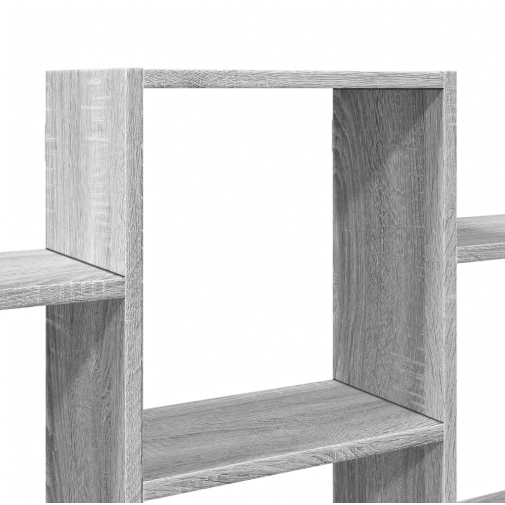 vidaXL 6 Open Shelf Grey Sonoma Wall Shelf Image 6
