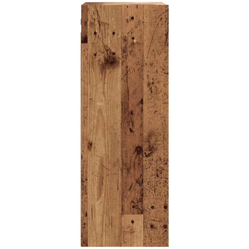 vidaXL 3 Open Shelf Old Wood Hanging Wall Cabinet Image 5