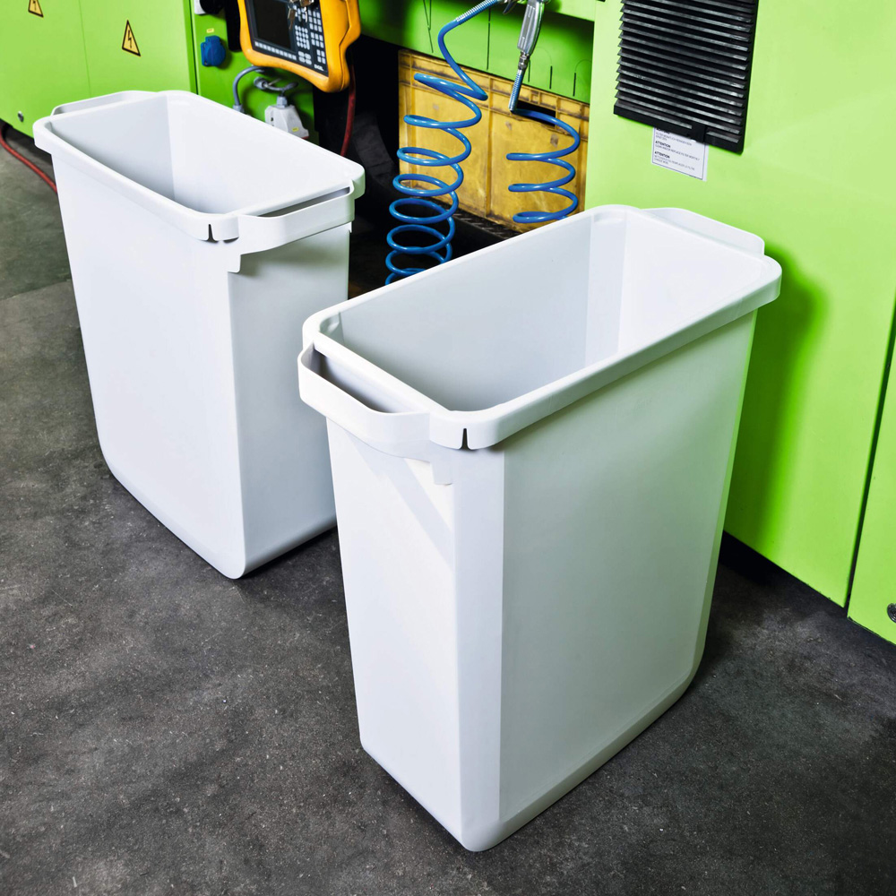Durable DURABIN Rectangular Food and Freezer Safe Grey Recycling Bin 60L Image 3