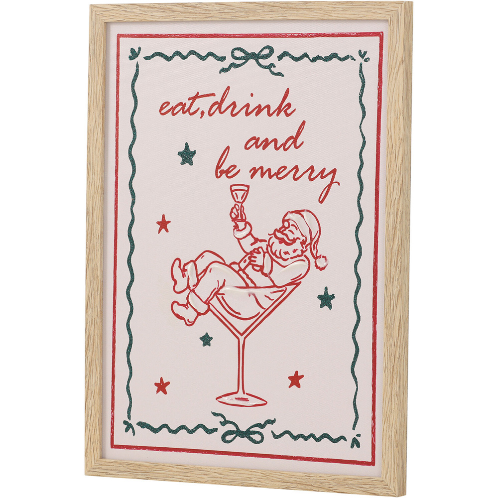 Fun Christmas Embellished Framed Art Image 8
