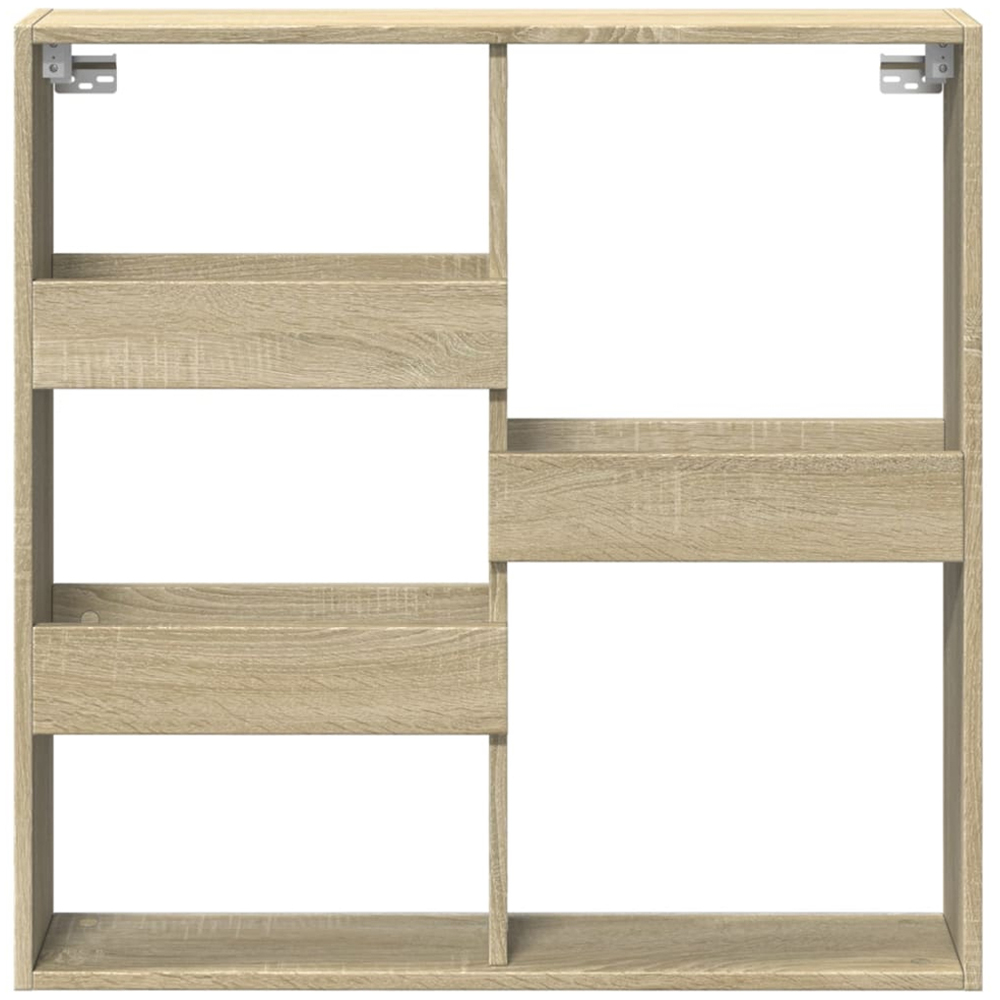 vidaXL 5 Shelf Sonoma Oak Wall Cabinet Image 2