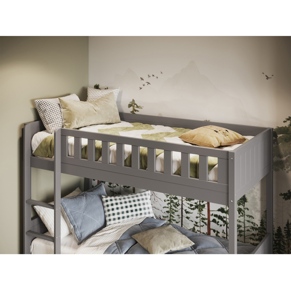 Flair Bea Grey Wooden Bunk Bed Image 2