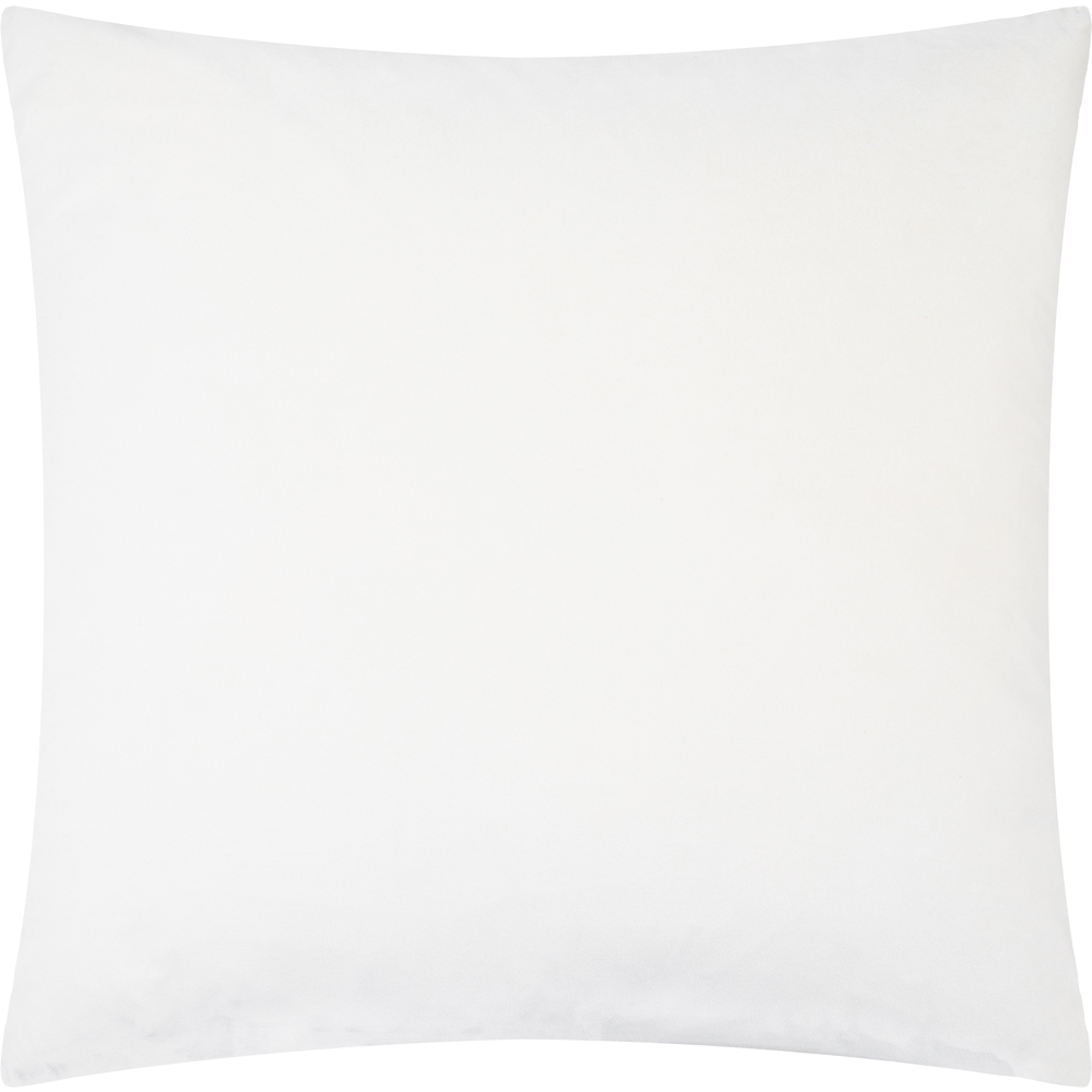 Paoletti Evoke Cut Ivory Velvet Cushion 55 x 55cm Image 6