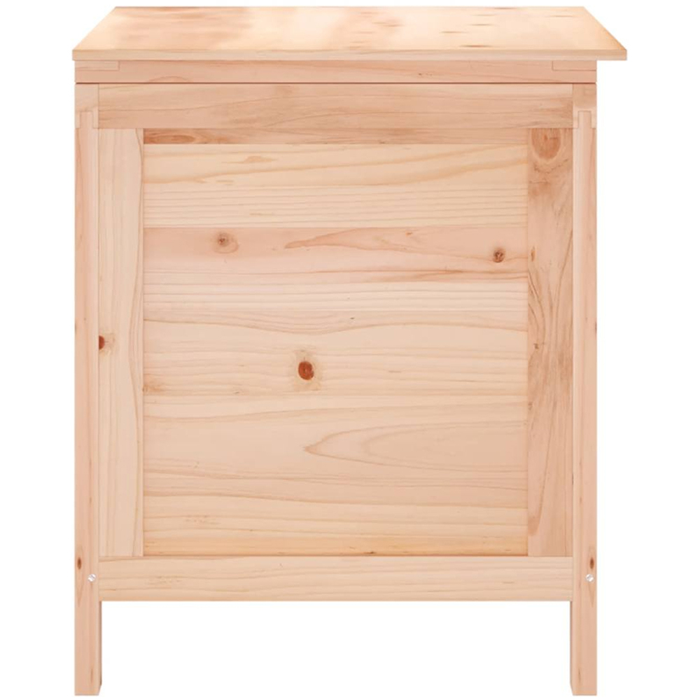 vidaXL 56.5 x 50 x 49cm Brown Fir Wood Garden Storage Box Image 4