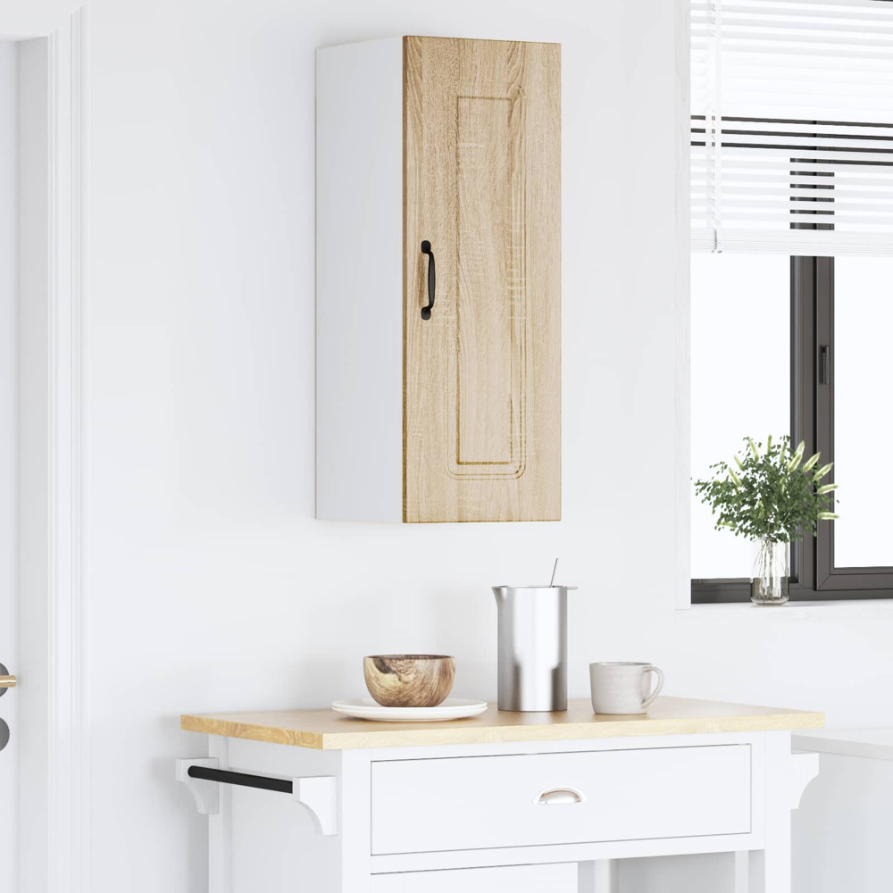 vidaXL Kalmar Single Door Sonoma Oak Wall Kitchen Cabinet Image 9