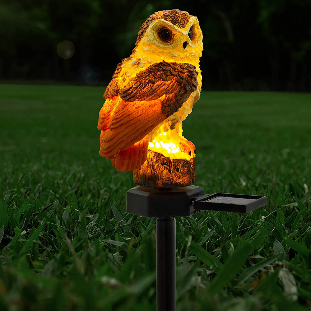 wilko Garden Owl LED Solar Ornament Light Image 4