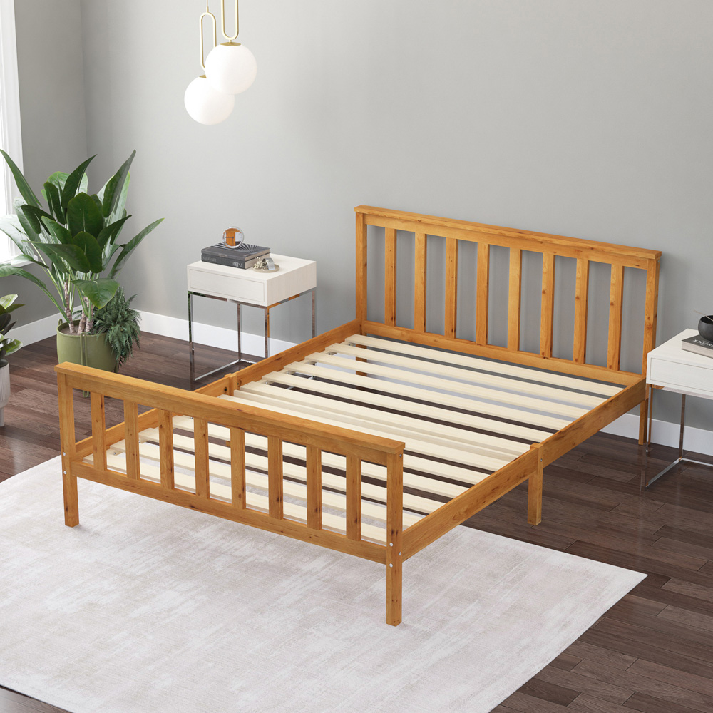 Aspire Atlantic Small Double Natural Bed Frame Image 6