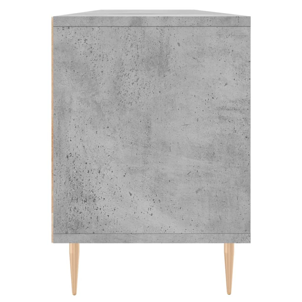 vidaXL 3 Drawer 3 Shelf Concrete Grey TV Cabinet Image 7