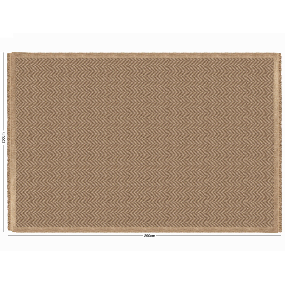 Eselle Jute Effect Herringbone Rug 200 x 290cm Image 7