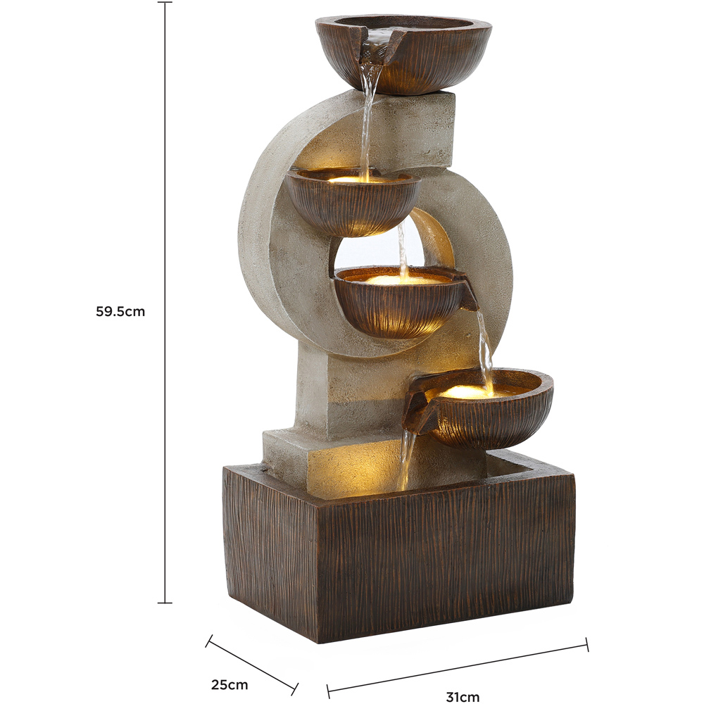 Charles Bentley Nile Mains Powered Cascading Water Feature Image 9