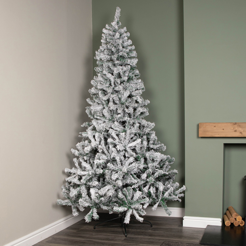 Samuel Alexander Snow Flocked Artificial Christmas Tree 8ft Image 2
