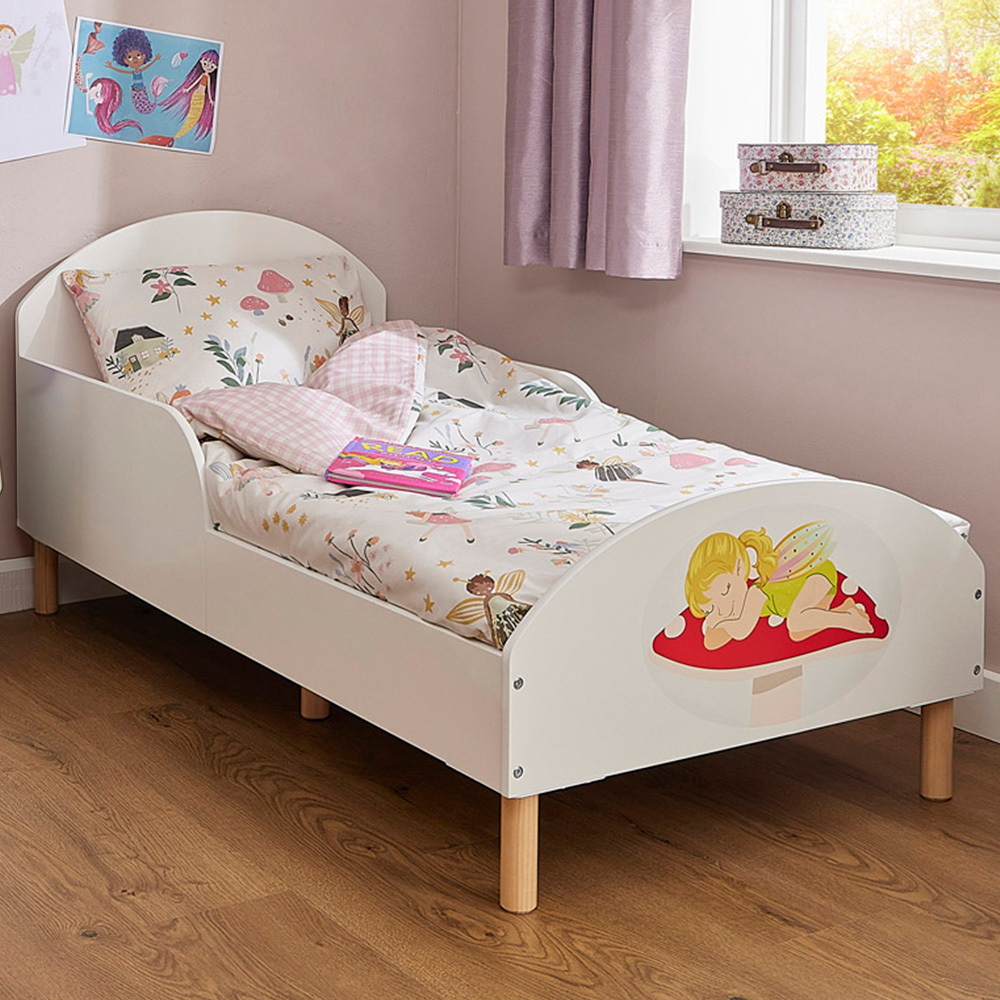 Liberty House Toys White Fairy Kids Toddler Bed Image 1