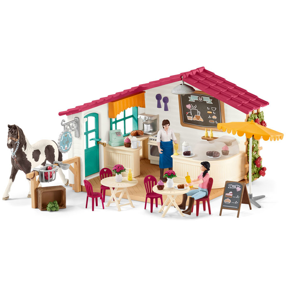 Schleich Horse Club Rider Cafe Toy Playset Image 1
