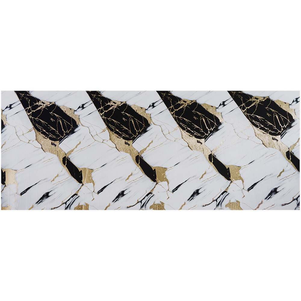 Living and Home Marble Pattern White Self-Adhesive Wall Tile Sticker Image 2