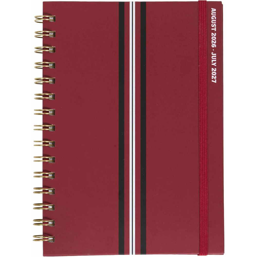 2027 Red and Black Stripe Diary Image 3