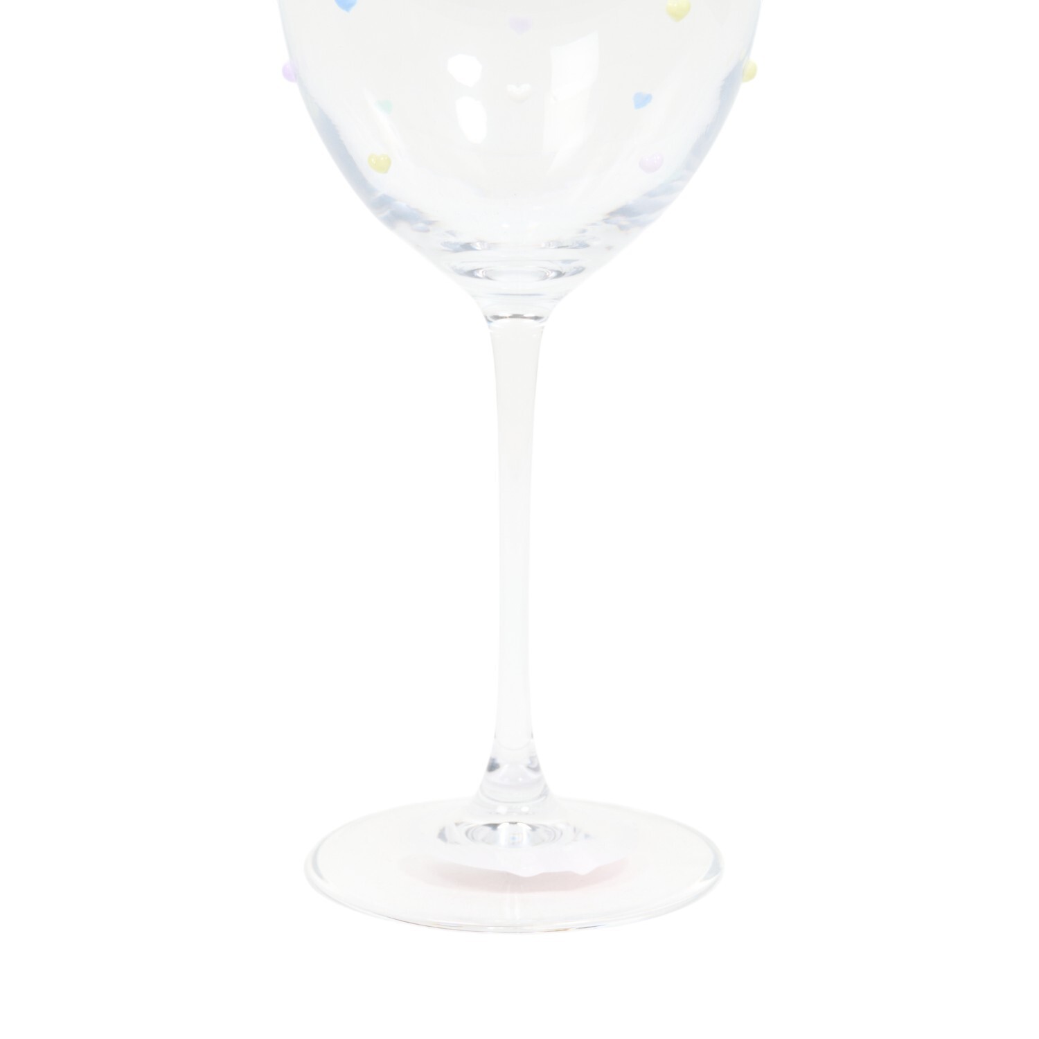 Love Hearts Wine Glass Image 3