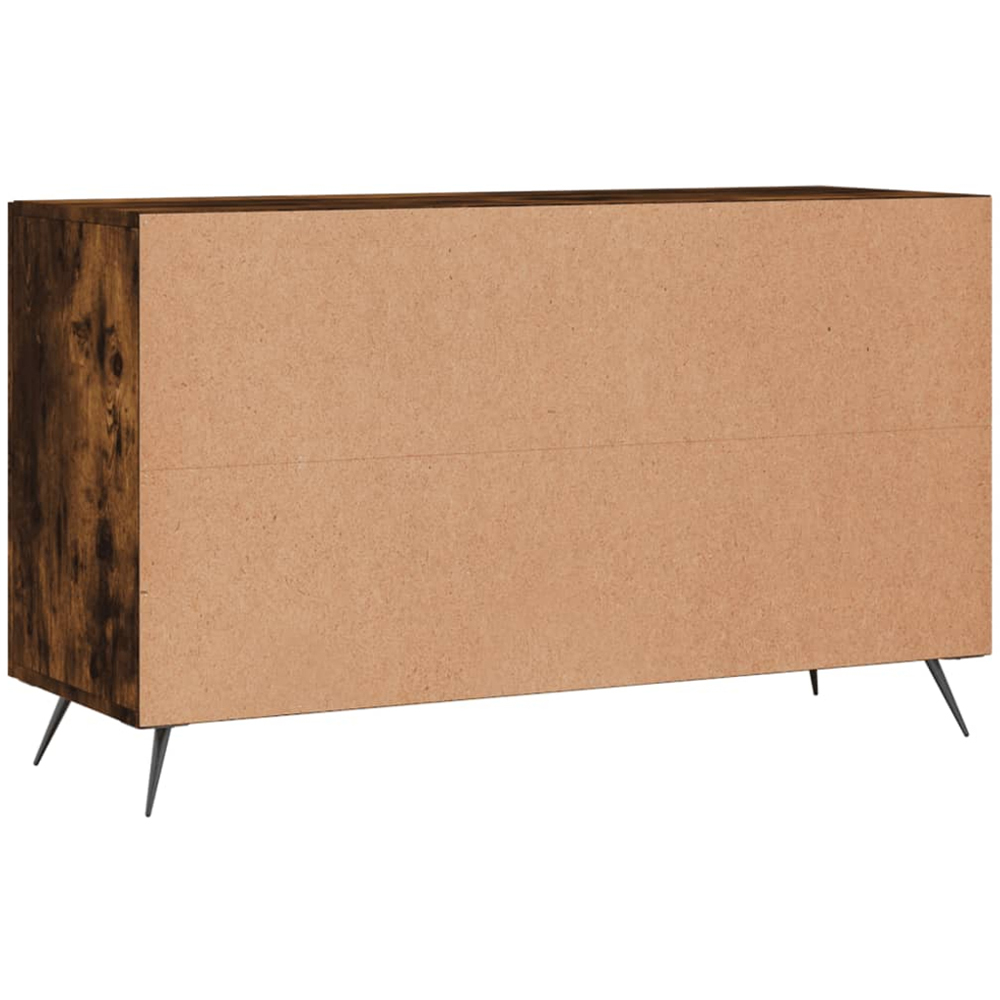 vidaXL 2 Door 2 Drawer Smoked Oak Sideboard Image 8