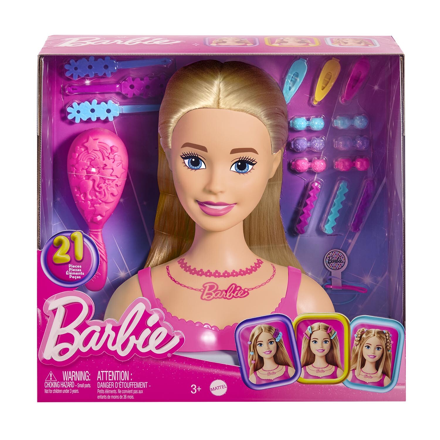 Barbie Styling Head and Accessories - Pink Image 1
