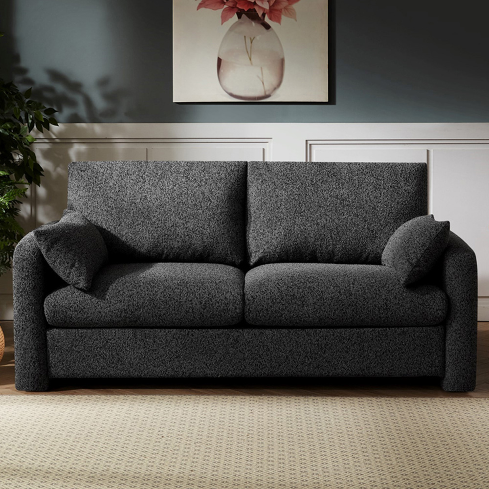 Artemis Home Shorewood 2 Seater Charcoal Textured Fabric Sofa Image 1