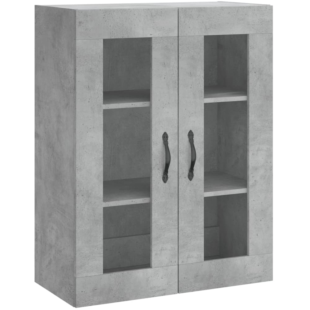 vidaXL 3 Door 3 Drawer Concrete Grey Highboard Image 5